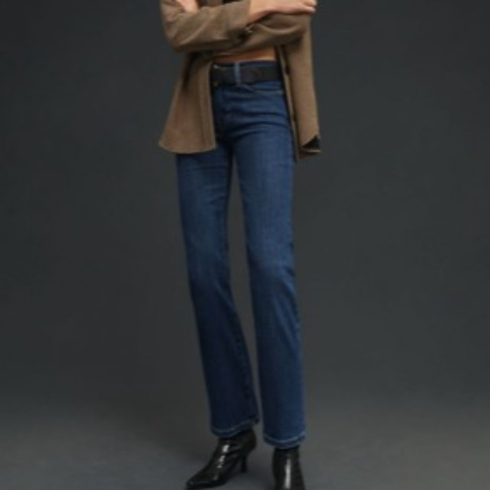 ANTHROPOLOGIE FRAME LE HIGH STRAIGHT JEANS SIZE 28
